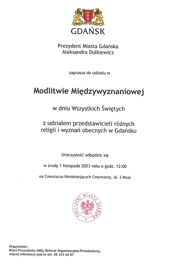 modlitwa mi�dzywyznaniowa