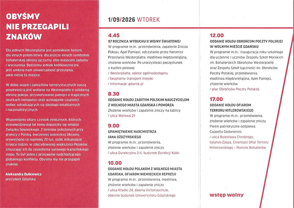 87 rocznica wybuchu II wojny �wiatowej